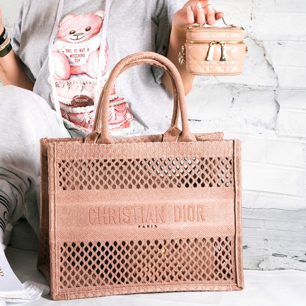 Dior Medium Mesh Book Tote